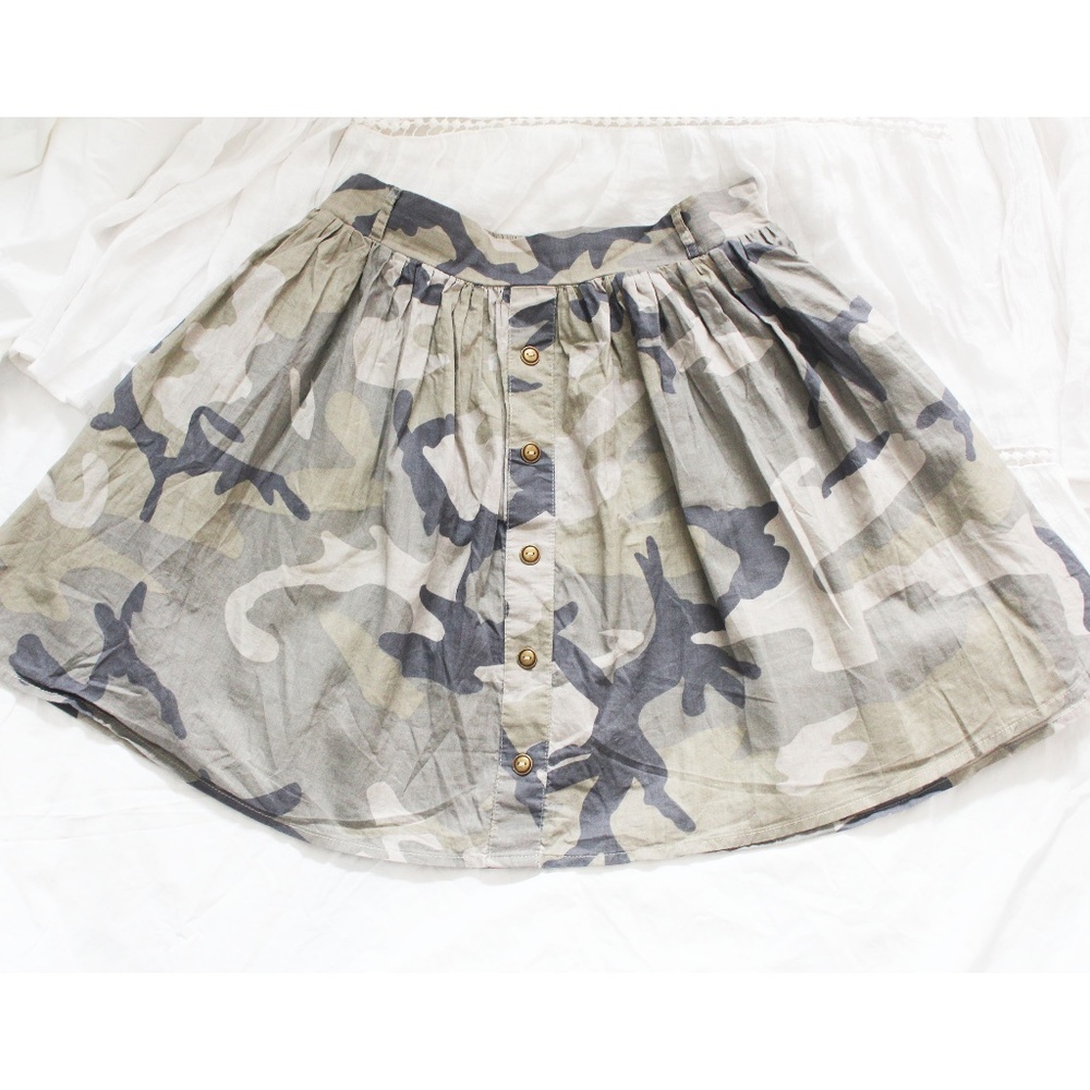 ☁ Camouflage A-Line Skirt ☁